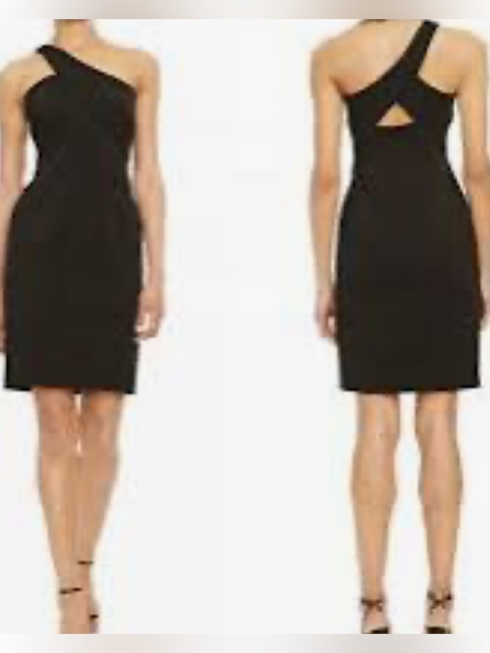 POLO Ralph Lauren one shoulder ponte dress black -4-NWT! $245